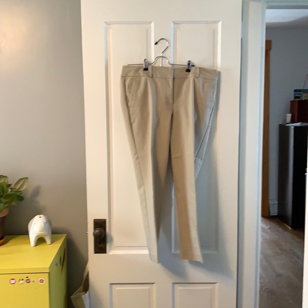 Loft Outlet cropped dress khakis